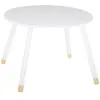 Table enfant Douceur blanc D60cm - Atmosphera créateur d'intérieur