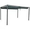 HESPERIDE Tonnelle rectangulaire palmeira ardoise 4x3m en aluminium traité époxy