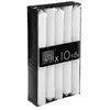 Pp No Name Lot de 10 Bougies Bâtons Basic 20cm Blanc