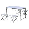 FARNIENTE Be Toys - Table pliante d'extérieur et ses 4 tabourets - Gris