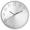Atmosphera Créateur d'intérieur - Pendule Murale Métallik 30cm Argent