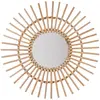 Miroir soleil en rotin - ATMOSPHERA - D58 - Beige - Contemporain - Design