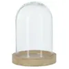 Atmosphera Créateur D'intérieur - Cloche verre bois H19cm
