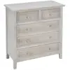 ATMOSPHERA 3S. x Home Commode bois naturel Charme 5 tiroirs - Esprit Campagne