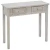 Console Charme bois blanchi L80cm - Atmosphera créateur d'intérieur