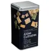 Paris Prix Bac de cuisine pour bouillon cube en fer Noir 1kg 8,8x8,8x h7 cm