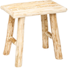 Tabouret en bois de peuplier brut - ATMOSPHERA - Style Pure nature