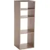 5five - étagère colonne 4 cases "mix n modul" effet chêne naturel