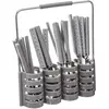 Electrodepot Secret de Gourmet - Ménagère 24 Pièces & Range Couvert Geometric 24cm Gris