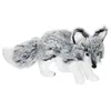 Pp No Name Déco de noël Renard fourrure Grise et Blanche l 24 cm - Feeric Christmas
