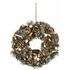 JJA Couronne de Noël avec Pommes de pin et autres déco D 34 cm