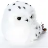 ATMOSPHERA Statuette Déco "Hibou Fourrure" 21cm Blanc