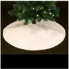 Feeric lights & Christmas Déco de Noël Tapis pour pied de Sapin Blanc neige D 100 cm