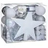 Boule de Noël Kit 44 Pièces Blanc/Argenté - FEERIC CHRISTMAS TU