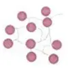 Atmosphera - Guirlande LED 10 boules - Rose