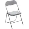 ATMOSPHERA Ac-deco - Chaise D'appoint Pliante pvc Grise Five