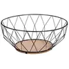 SECRET DE GOURMET Corbeille - FIVE - Losange - Métal Noir - D. 28 cm - H. 11,5 cm - 0,29 kg