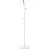 5 five simply smart Porte-manteaux en Bois et Métal Blanc 6 Patères H 175.5 cm