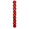 OSE - Boules de sapin de Noël or, argent, rouge ou blanc - X9 - - Rouge
