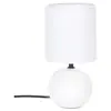 Atmosphera Créateur D'intérieur - Lampe céramique Timéo blanc mat H25cm