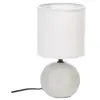 ATMOSPHERA Créateur d'intérieur - Lampe à Poser Céramique Boule 25cm Gris Strié