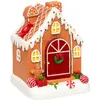Village de Noël lumineux, musical et animé Maison Pain d'épice