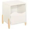 Atmosphera - Table de Chevet Enfant Douceur Blanc 35,5x40cm