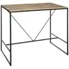 ATMOSPHERA Table haute design industriel Edena - L. 115 x H. 98 cm - Noir