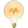 ATMOSPHERA Créateur d'intérieur - Ampoule Décorative à Filament Hello 17cm Ambre