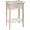 Atmosphera Créateur D'intérieur - Table de chevet Hina blanc H67,5cm