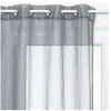 Voilage 3D - gris - 140x240 cm - Gris - Atmosphera createur d'interieur