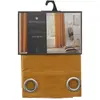 Rideau Panama jaune moutarde 140x260cm Atmosphera Créateur D'intérieur