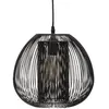 Atmosphera Luminaire Suspension En M?Tal Filaire Noir D 28 Cm