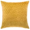 Paris Prix coussin flan 3d losange - 40 x 40 cm - ocre