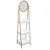 Five - tagère 3 niveaux avec miroir pivotant 5 Blanc
