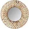 ATMOSPHERA CREATEUR D'INTERIEUR Miroir tressé - Ø 45 cm - Terre