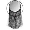 Pp No Name Miroir Mural Rond en Métal Frange 18cm Noir