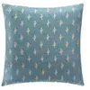 Atmosphera Créateur D'intérieur - Housse de coussin Chiara bleu 40x40cm