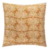 ATMOSPHERA housse de coussin chenille fleur - 40 x 40 cm - jaune ocre