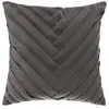 Paris Prix coussin en velours tressé - 40 x 40 cm - gris foncé