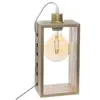Atmosphera Créateur d'intérieur - Lampe à Poser en Bois Iwata 28cm Naturel
