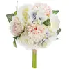 ATMOSPHERA Bouquet de Fleurs artificielles Roses et Oeillets D. 20 x H. 26 cm