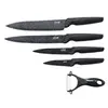 Paris Prix FIVE Simply Smart - Coffret 5 Pièces Inox Couteaux 37cm Noir