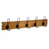 Patère "Loft" 5 crochets 64x14 cm - Marron - Atmosphera createur d'interieur