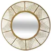 Atmosphera Miroir en bambou - Ø 89 cm - Beige
