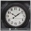 ATMOSPHERA Créateur d'intérieur - Horloge Murale Déco en Verre Moulure 29cm Noir