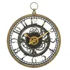 Atmosphera Pendule murale avec mécanisme apparent et forme gousset D 27 cm