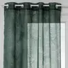 Atmosphera - Voilage Dévo à imprimé feuille - 140 x 240 cm - Vert - Dévo