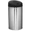 FIVE Poubelle ronde en Inox  42 litres Sensor ouverture et fermeture automatique