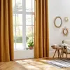 Rideau occultant ocre Elena 140x260 Atmosphera - Jaune moutarde
